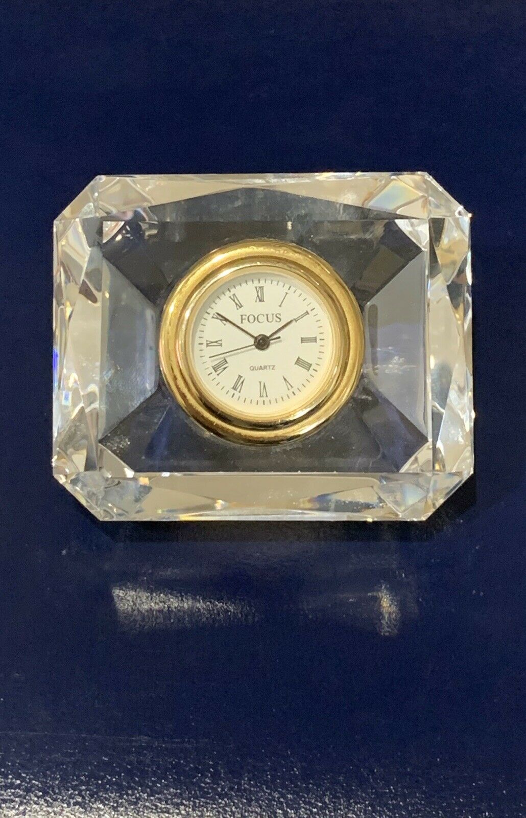 glass mantel clock