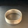 two tone silver ring